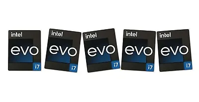 5 PCS EVO I7 Sticker Logo Decal Case Badge 18mm X 22mm NEW • $5.50