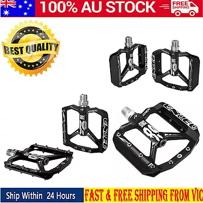 1 Pair Bicycle Pedals MTB Bike Bicycle Pedals Mountain Road Cycling Flat Alloy • $47.99