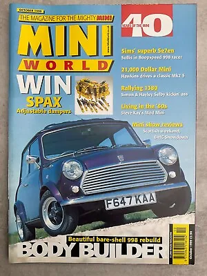 Mini World Magazine - October 1999 - Se7en 998 Racer Rallying 1380 998 Rebuild • £7.99