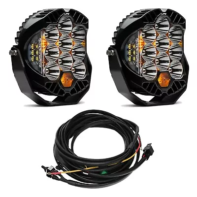 Baja Designs Clear 5000K LP9 Pro LED Spot Pattern Lights & Toggle Harness • $1333.85