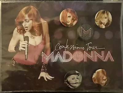 Madonna Confessions On A Dance Floor Tour Buttons/badges Set Of 5 • $8