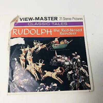 View Master Rudolph The Red-Nosed Reindeer 3 Reel Set Booklet Sleeve B 871 1955 • $15