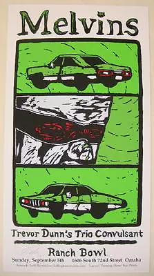 2004 Melvins - Omaha Silkscreen Concert Poster S/n By Todd Barricklow • $22.90
