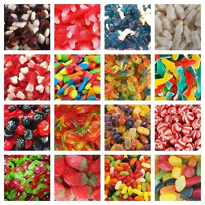 GUMMY JELLY SWEETS Pick N Mix RETRO SWEETS CANDY Wedding Kids Treats Party GUMMI • £4.21