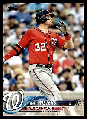 2018 Topps #424 Matt Wieters Washington Nationals Baseball Card • $1.50