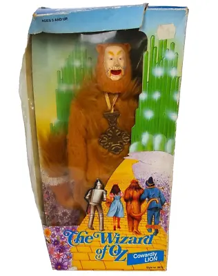 The Wizard Of Oz Cowardly Lion 12  Doll Courage Medal 1988 Multi Toys New In Box • $12