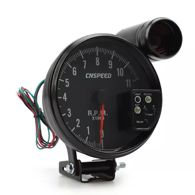 Universal 5  Inch 7 Color Black 11K RPM+Shift Light RPM Tachometer Led Gauge • $54.56