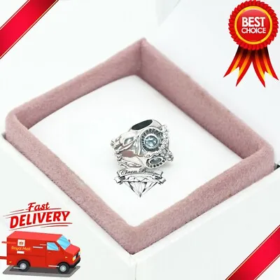 Pandora Sparkling Owl Blue Eyes Bird Bracelet Charm 798397NBCB • £36.05