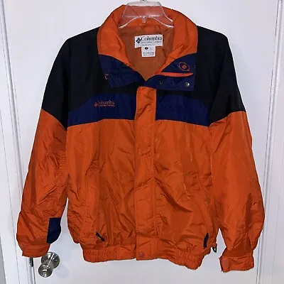 Columbia Bugaboo Men's Jacket - Large L- Orange Black Blue Shell Only • $20