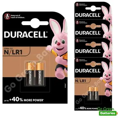 10 X Duracell MN9100 LR1 1.5V Alkaline Batteries 910A E90 N KN AM5 Security • £9.49