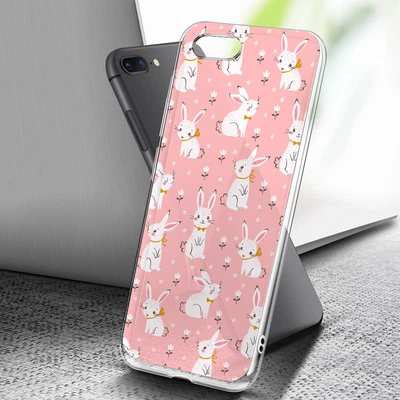 $7.99 • Buy ( For IPhone 6 Plus / 6S Plus ) Art Clear Case Cover C0260 Cute Rabbit