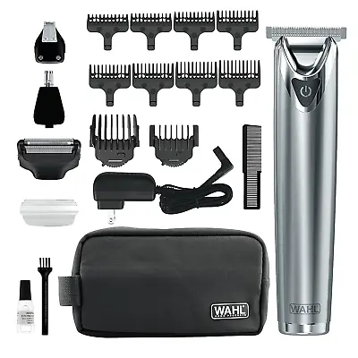 Wahl USA Stainless Steel Lithium Ion 2.0+ Beard Trimmer For Men Electric Shaver • $157.27