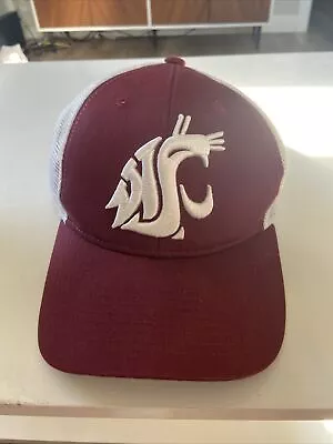 Washington State University Trucker Hat WSU Cougars Zephyr Mesh Back Adjustable • $98.55