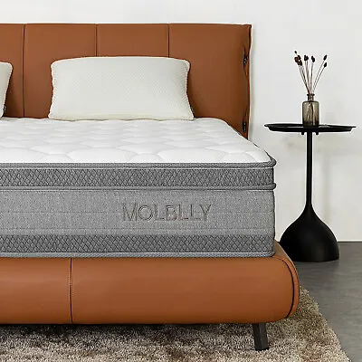 10 12  Memory Foam Mattress Twin Full Queen King Size Pocket Spring Bed In A Box • $168.99