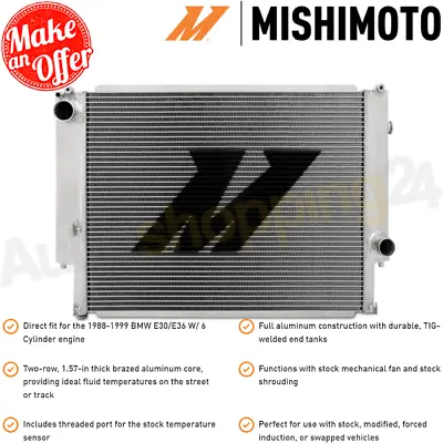 Mishimoto MMRAD-E36-92 Performance Aluminum Radiator For 1988-1999 BMW E30 & E36 • $316.99