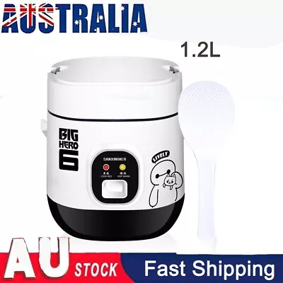 Electric Rice Cooker 1.2L Portable Mini Small Cook 3 Cups For 1-2 Person Workers • $32.39