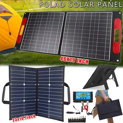 200W Portable Solar Panel Foldable For Power Station Outdoor Camping RV Phone • $128.24