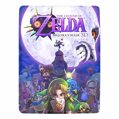 Retro Game The Legend Of Zelda: Majora's Mask 64 Ultra-Soft Micro Fleece Blanket • $39.99