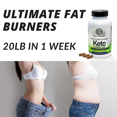 Extra Strong Keto Diet Pills 5x Potent Acv Fast Weight Loss Fat Burner Uk Made • £14.89