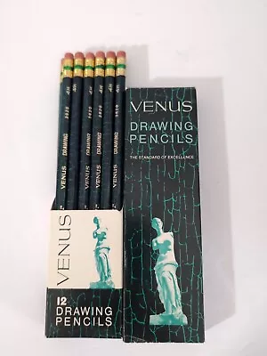 Vintage New Old Stock  VENUS Drawing Pencils 3820 4 H Box Of 12  W/original Box • $20