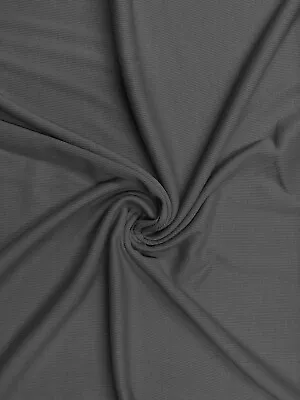 Cotton Rib Fabric 2 Way Stretch Cotton Elastane Soft Ribbed Jersey Knit Material • £1.25