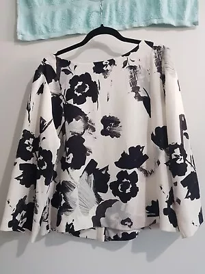 VERONIKA MAINE Ladies Long Sleeve Blouse (size 10) • $15