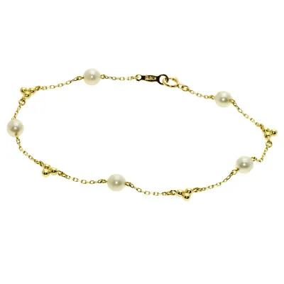 MIKIMOTO   Bracelet Akoya Pearl Pearl K18 Yellow Gold • $453