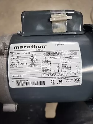 MARATHON Motor 5KC33FN31G HP 1/3 RPM 3450 PH 1 FR 56C V 115/230 • $380