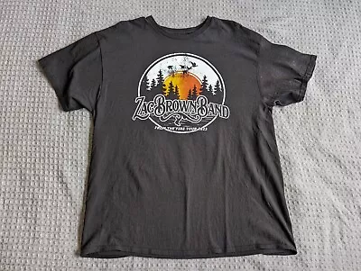 Zac Brown Band Shirt Adult Large Black From The Fire Tour 2023 Double Sided • $16.99