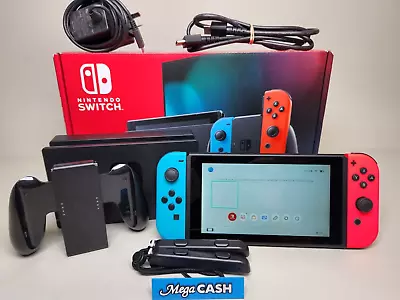 $319 • Buy Nintendo Switch Console - HAC-001(-01) - Red And Blue Controllers - In Box