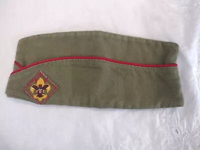 Vintage Boy Scouts Of America Hat Garrison Beret BSA Medium 6 3/4- 6 7/8 Green • $17.95