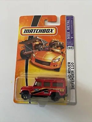 Matchbox MBX Metal '97 Land Rover Defender 110 #65 Red - New • $10.99