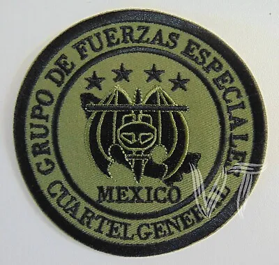 Mexican Special Forces Headquarters Command Iron-on/Sew-on Patch • $7.95