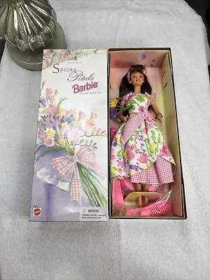 Vintage 1996 Mattel Avon Edition Spring Petals Barbie Doll New In Box     Z81 • $18