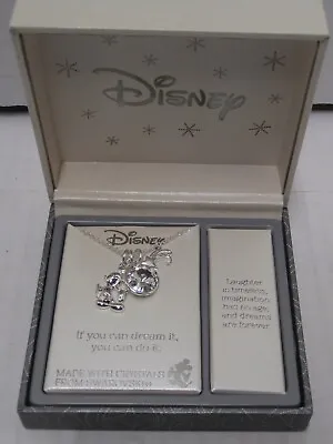 Disney Mickey Mouse Necklace Swarovski Crystals Dream It Do It New In Box  -d1d • $17