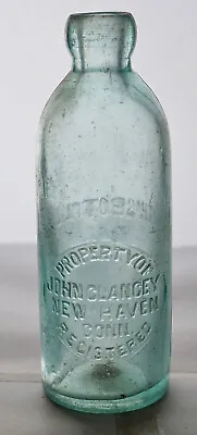 $14.27 • Buy Old Hutch Hutchinson Soda Bottle – JOHN CLANCEY New Haven CT - CT0137