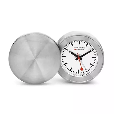 Genuine Mondaine Table Desk Alarm Clock Quartz Watch Analog Battery Swiss Made • $199.99