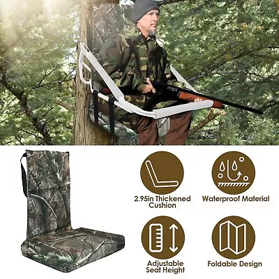 Tree Stand Seat Replacement Oxford Cloth Hunting Camping Seat Cushion Waterproof • $42.49