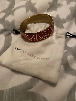 Marc Jacobs Bracelet Cuff Good Condition Gold And Red • £28