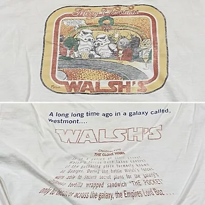 Vintage Star Wars Parody Storm Trooper T Shirt XL Walsh’s Westmont Illinois Y2K • $14.99