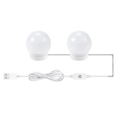 Make Up Mirror Lights 14 LED Kit Bulbs Vanity Light Dimmable Lamp Hollywood USB • $9.49