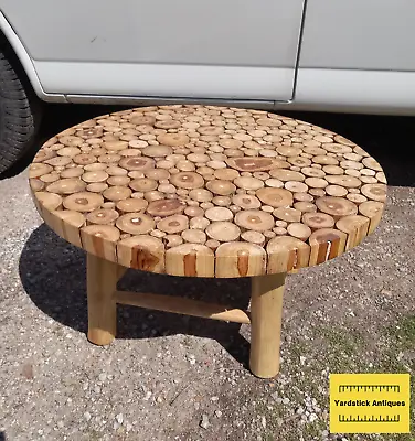 Wood Round Coffee Table (CT190) • $449