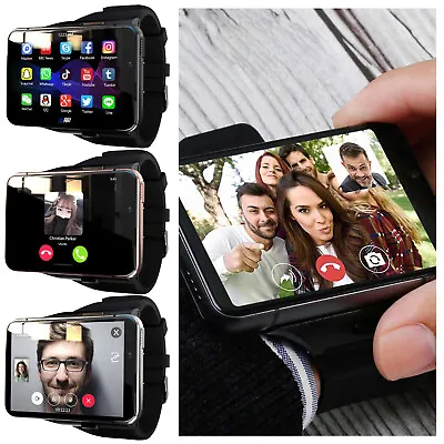 2.88  Larger Screen 4G Smart Watch Android 9.0 Dual Camera WIFI GPS 4+64GBXp • $195.69