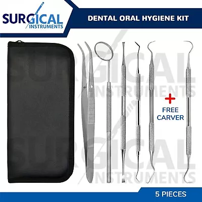 Professional Dental Oral Hygiene Kit 5 Tools Deep Cleaning Scaler Teeth Care Set • $6.99