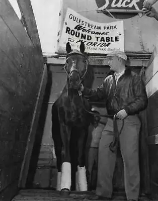 Round Table 1 Racehorse Vintage Kentucky Derby Photo Poster Print Imagekind • £36.67