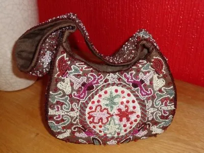 Hand Beaded Vintage Bag From Calico Used Once • £20