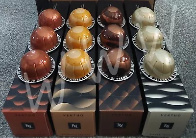 12x NESPRESSO VERTUO COFFEE CAPSULES PODS Chocolate Vanilla Caramel & Hazelnut • £16.50