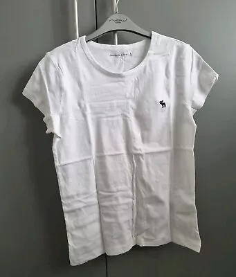 Abercrombie & Fitch Womens White T-shirt Size S • £6
