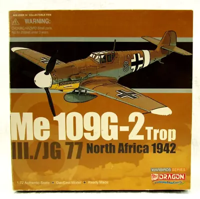 1/72 Dragon Wings Model Messerschmitt Me 109G-2 Trop. N. Africa 1942 (#50087) • $28.50