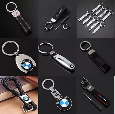 BMW M Sport Metal Leather Keyring Luxury Keychain High Quality KeyRing Alcantara • $7.19